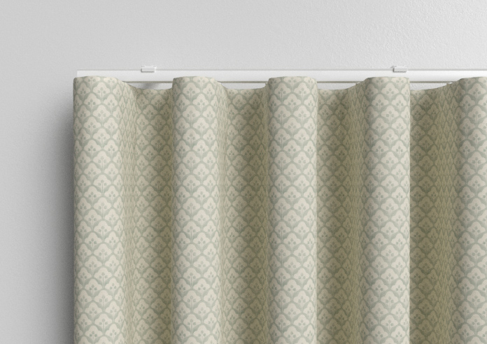 Trellis Prints, Scallop and Bud Green - Made to Measure Curtains - Image 13